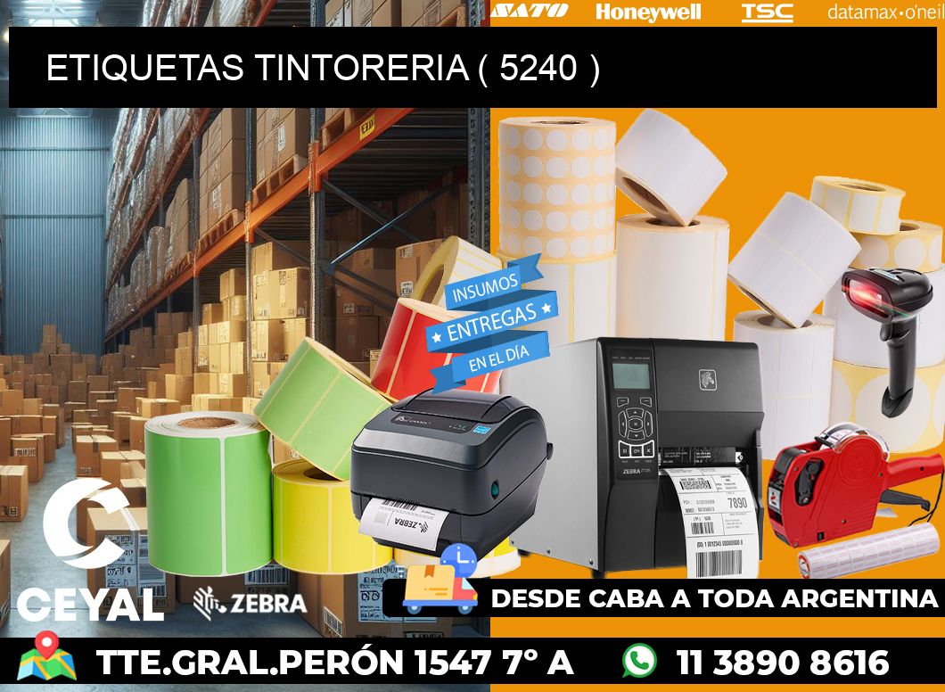 ETIQUETAS TINTORERIA ( 5240 )