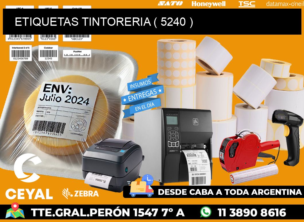 ETIQUETAS TINTORERIA ( 5240 )