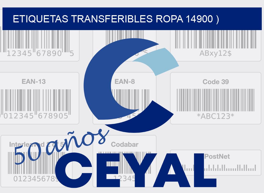 ETIQUETAS TRANSFERIBLES ROPA 14900 )