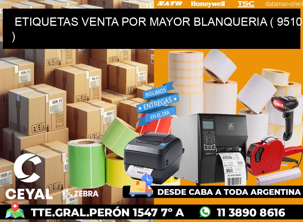 ETIQUETAS VENTA POR MAYOR BLANQUERIA ( 9510 )