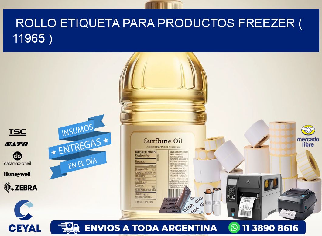 ROLLO ETIQUETA PARA PRODUCTOS FREEZER ( 11965 )
