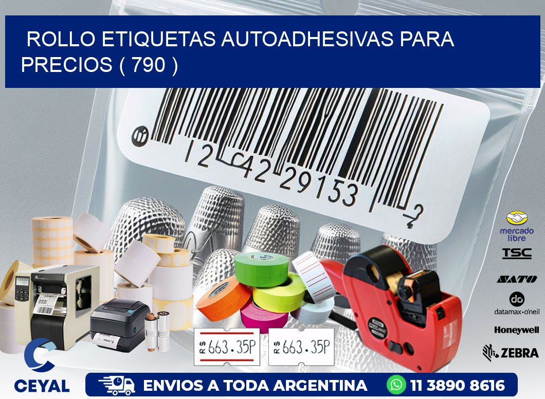 ROLLO ETIQUETAS AUTOADHESIVAS PARA PRECIOS ( 790 )