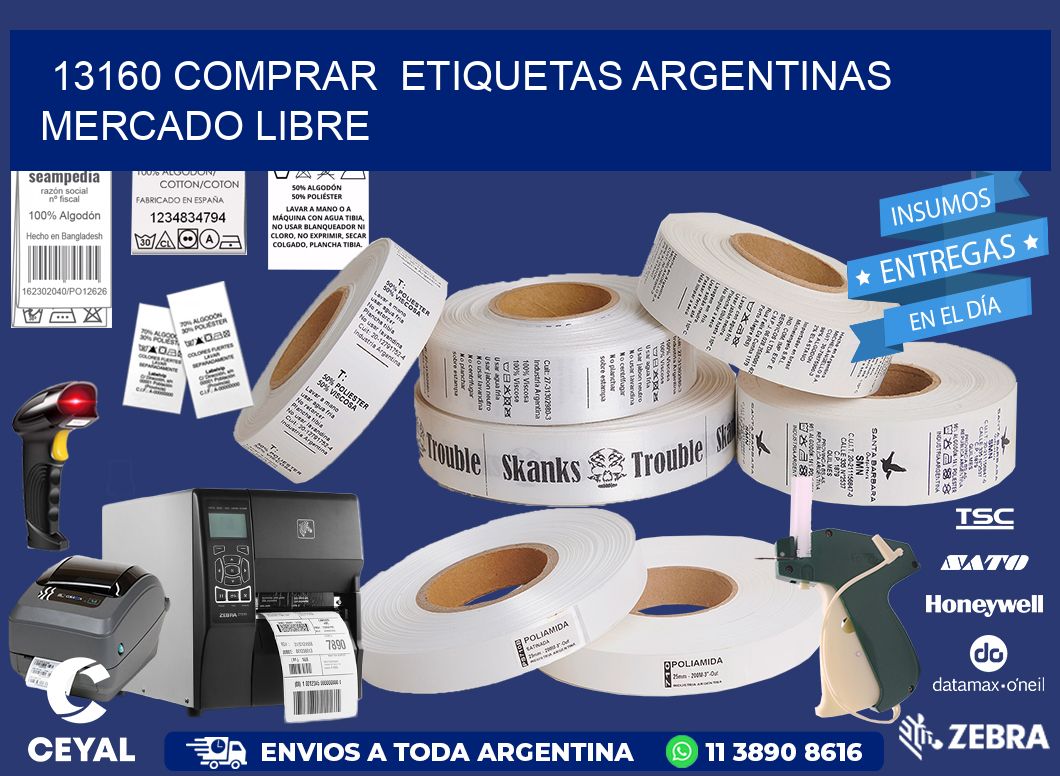 13160 COMPRAR  ETIQUETAS ARGENTINAS MERCADO LIBRE