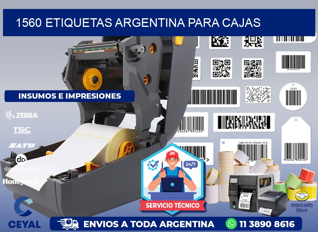 1560 ETIQUETAS ARGENTINA PARA CAJAS