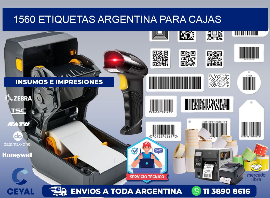 1560 ETIQUETAS ARGENTINA PARA CAJAS