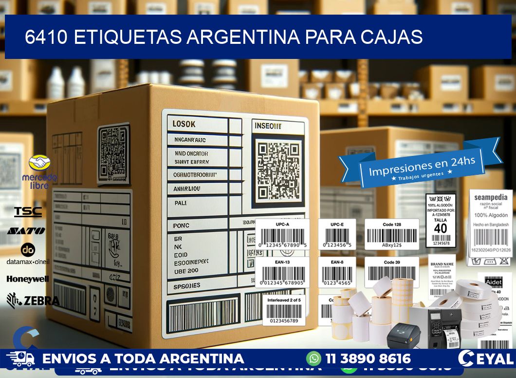 6410 ETIQUETAS ARGENTINA PARA CAJAS