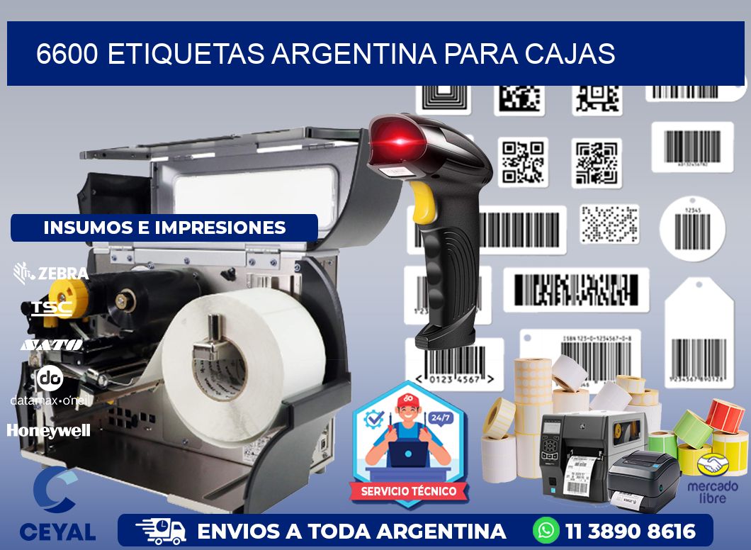 6600 ETIQUETAS ARGENTINA PARA CAJAS