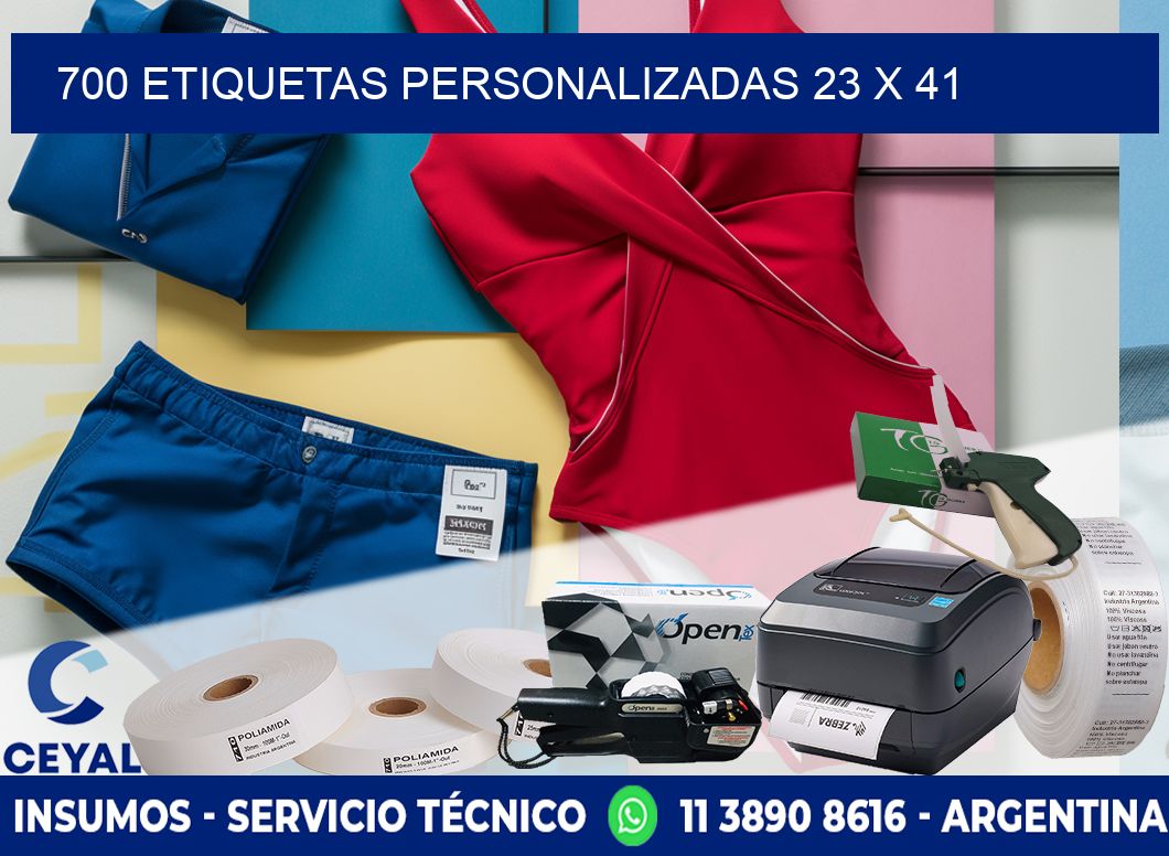 700 ETIQUETAS PERSONALIZADAS 23 x 41