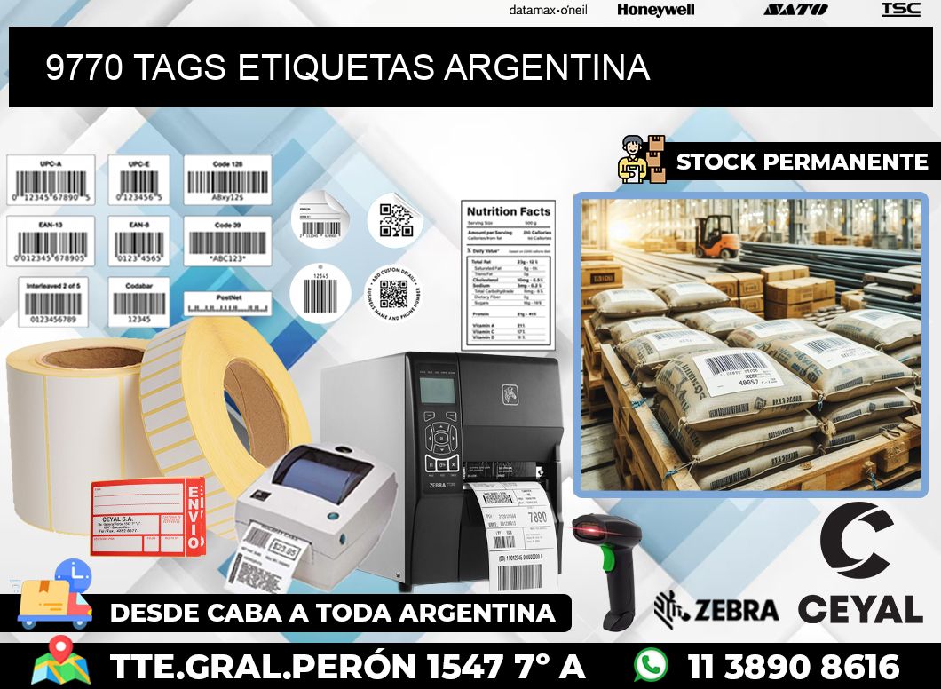 9770 TAGS ETIQUETAS ARGENTINA