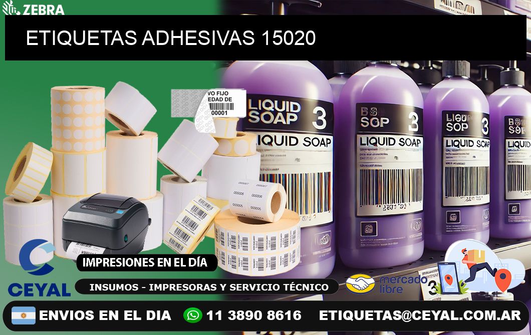 ETIQUETAS ADHESIVAS 15020