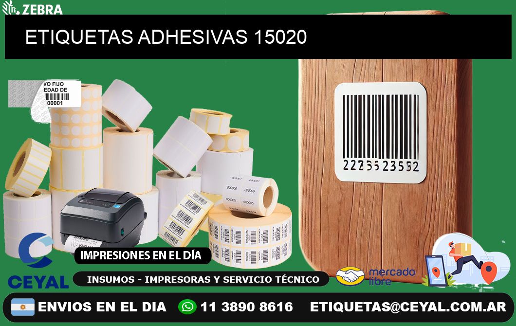 ETIQUETAS ADHESIVAS 15020