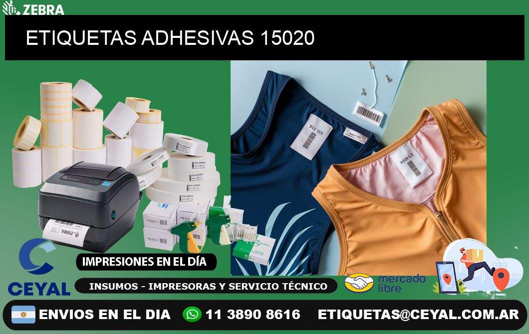 ETIQUETAS ADHESIVAS 15020