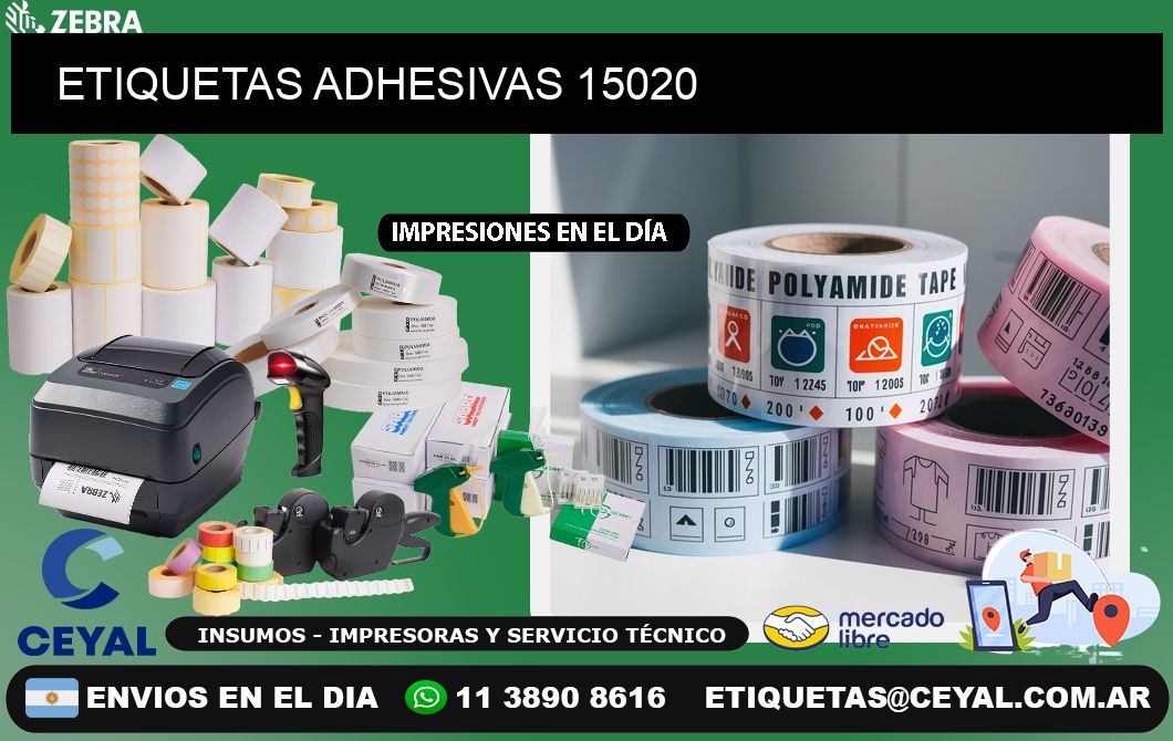 ETIQUETAS ADHESIVAS 15020