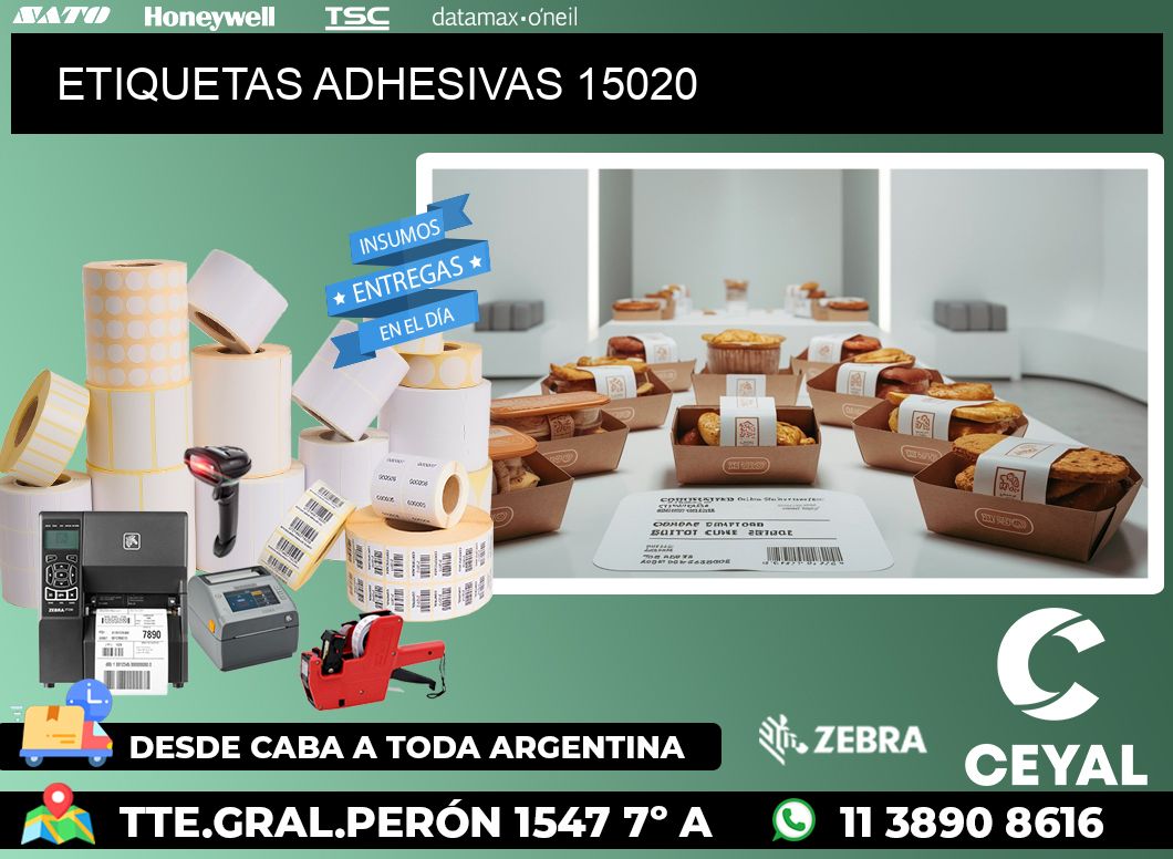 ETIQUETAS ADHESIVAS 15020