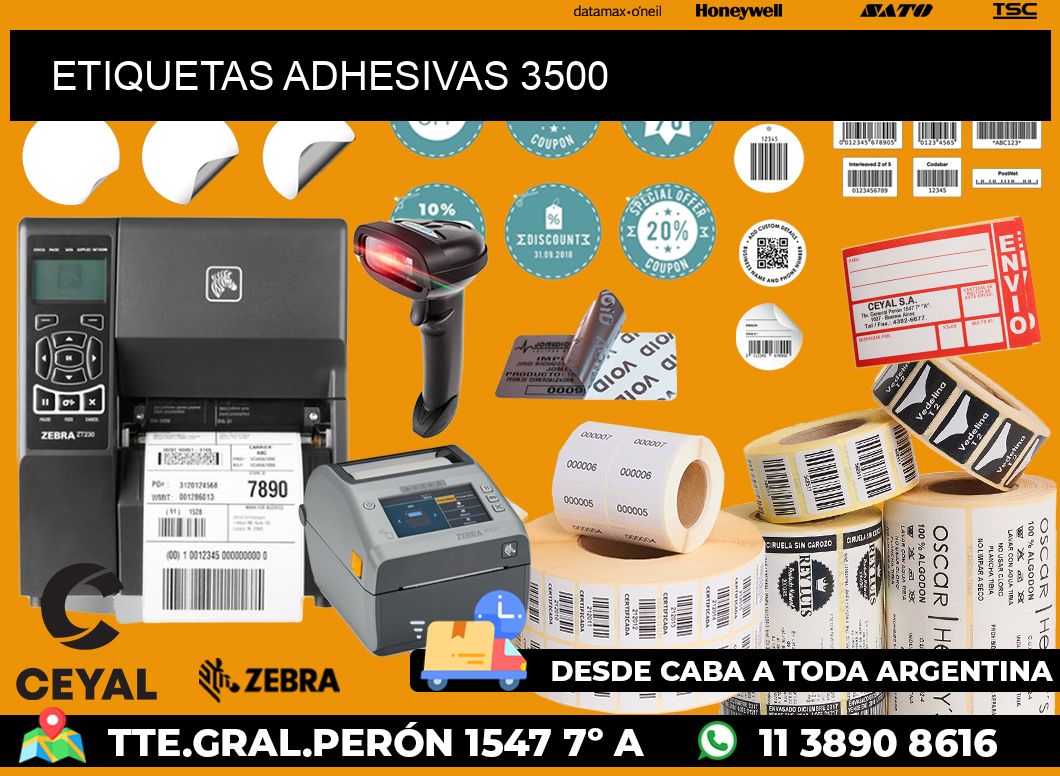 ETIQUETAS ADHESIVAS 3500