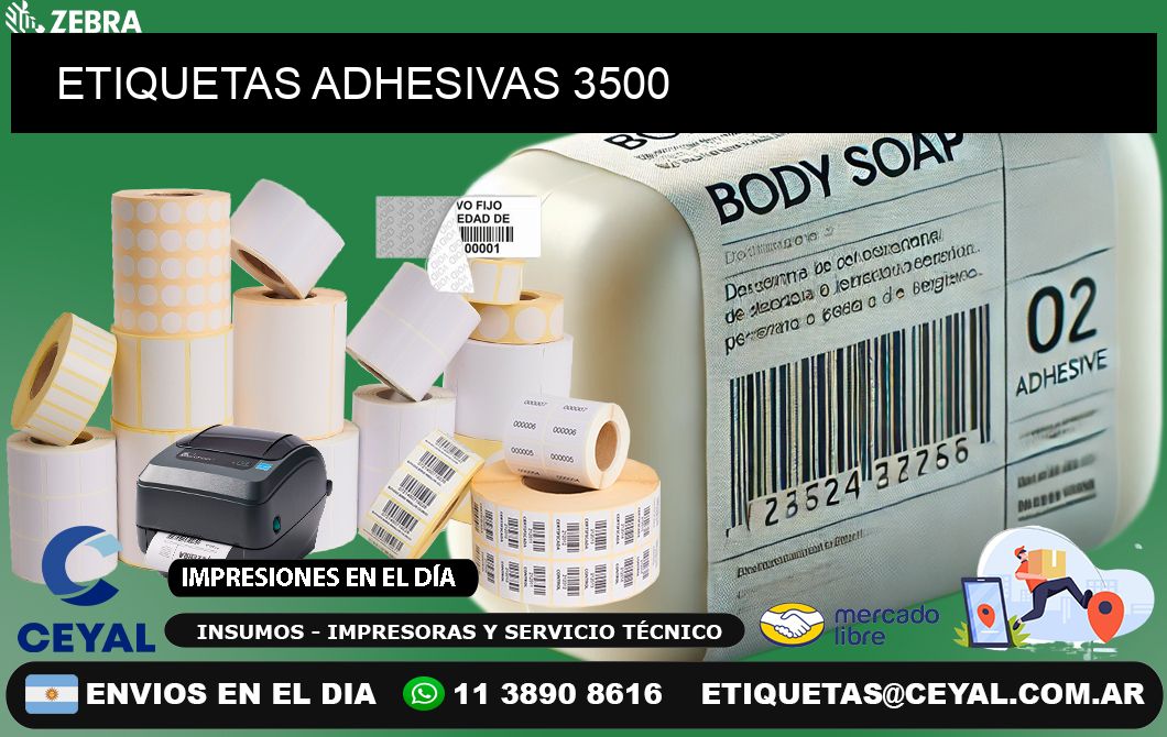 ETIQUETAS ADHESIVAS 3500