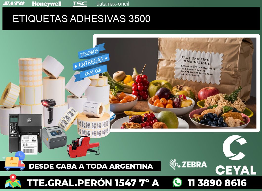 ETIQUETAS ADHESIVAS 3500