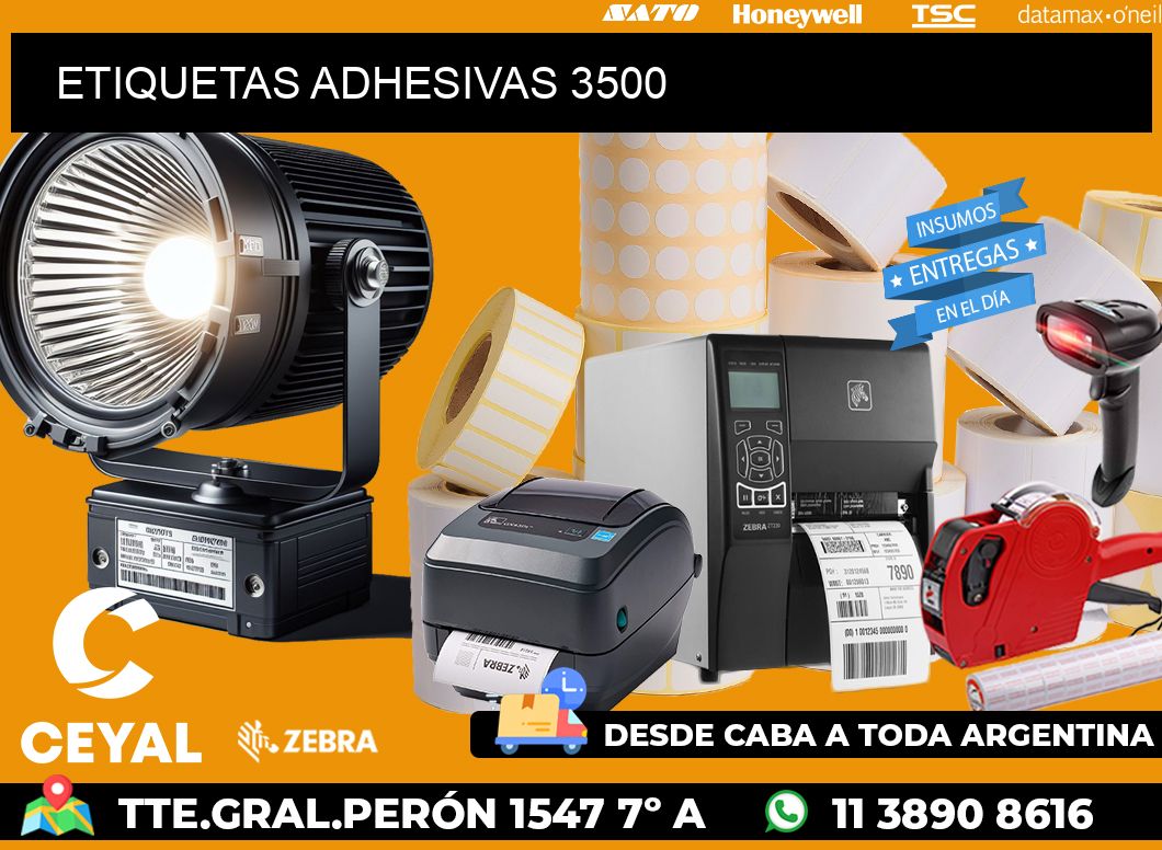 ETIQUETAS ADHESIVAS 3500