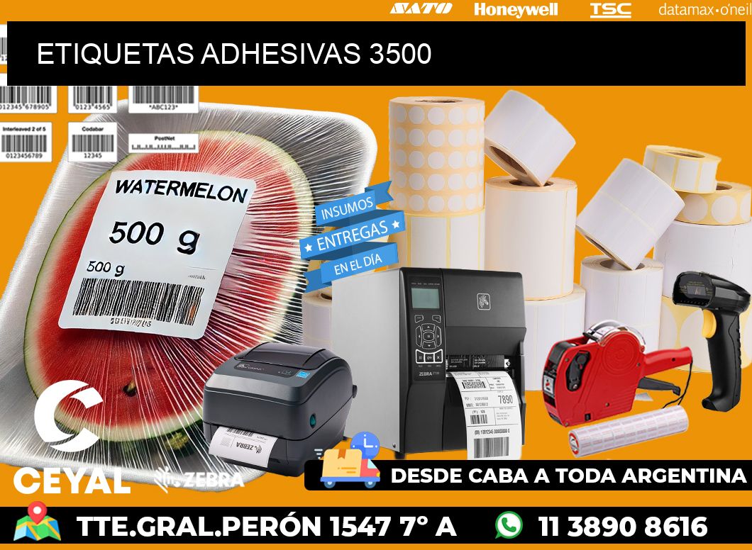 ETIQUETAS ADHESIVAS 3500