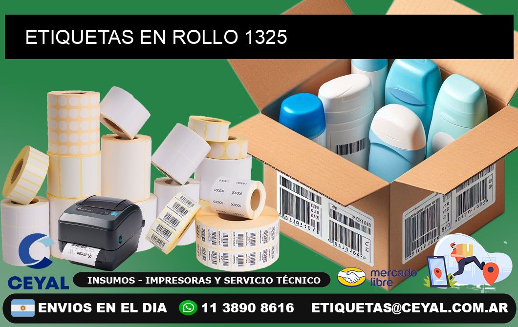 ETIQUETAS EN ROLLO 1325