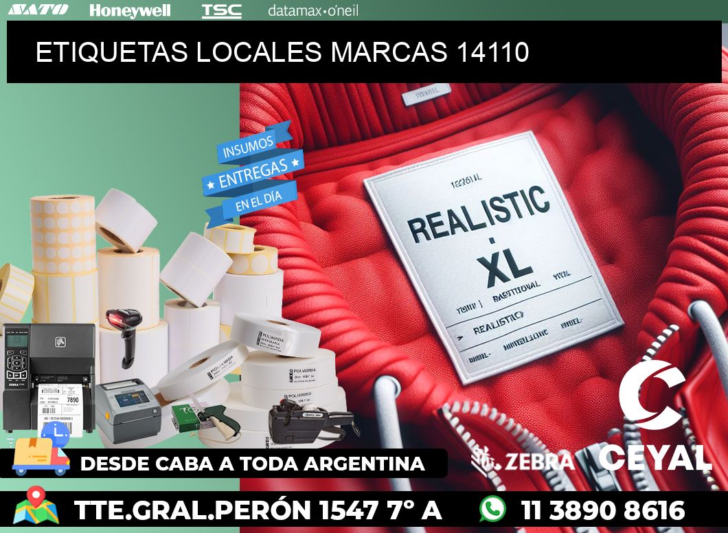 ETIQUETAS LOCALES MARCAS 14110