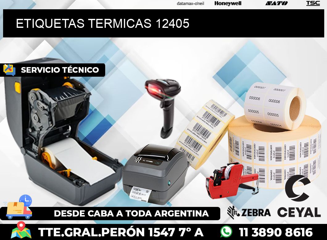 ETIQUETAS TERMICAS 12405