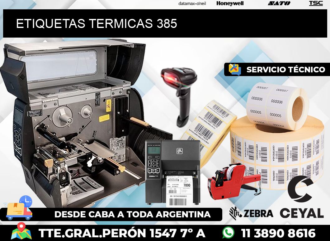 ETIQUETAS TERMICAS 385