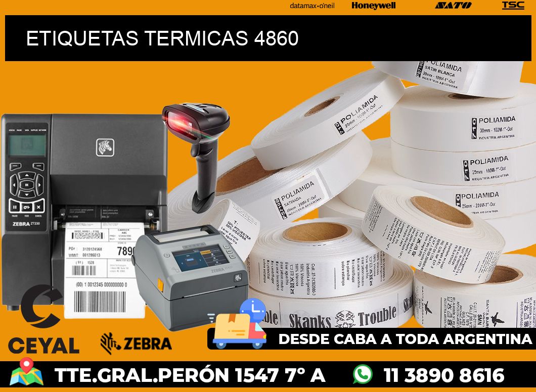 ETIQUETAS TERMICAS 4860