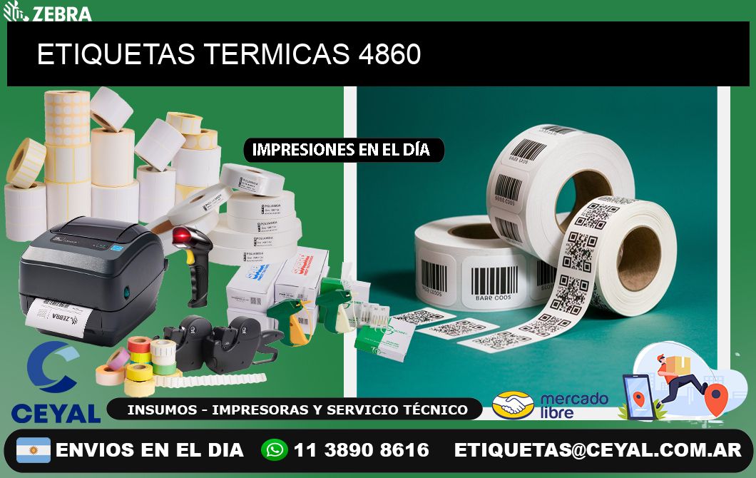 ETIQUETAS TERMICAS 4860