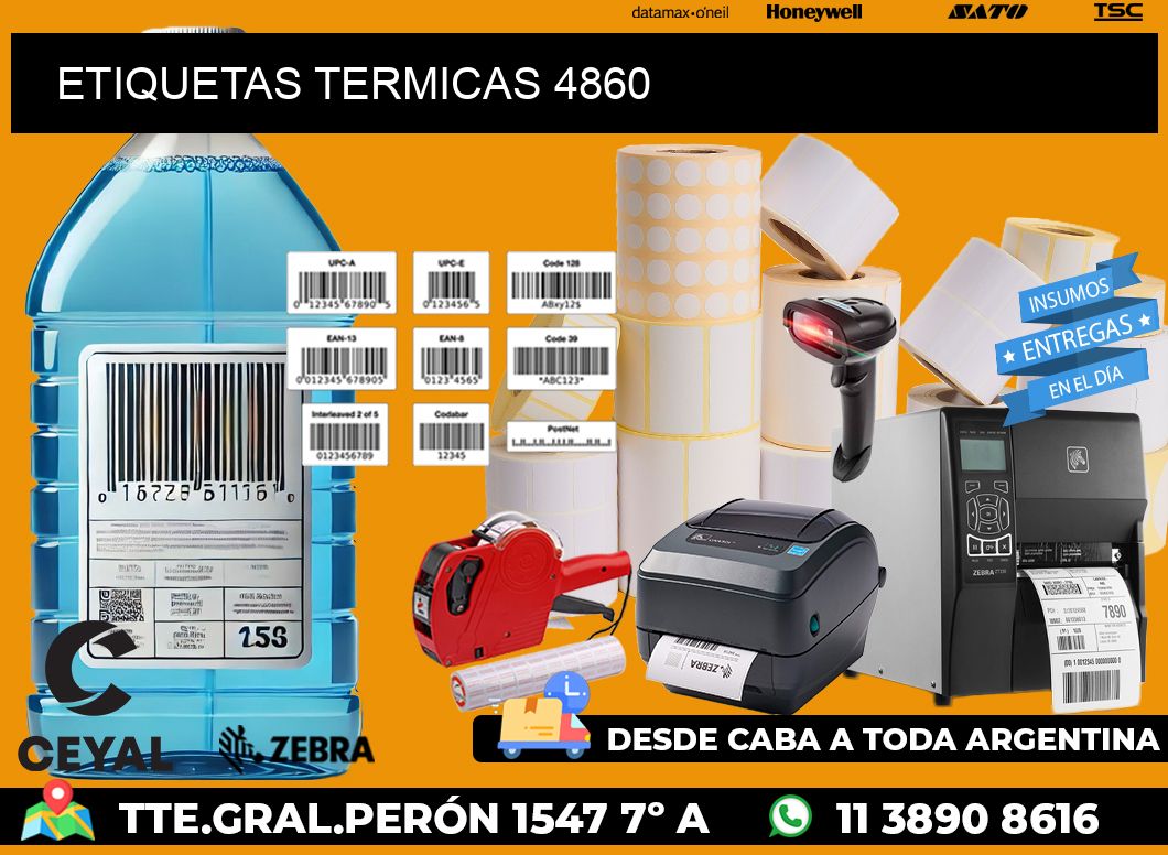 ETIQUETAS TERMICAS 4860