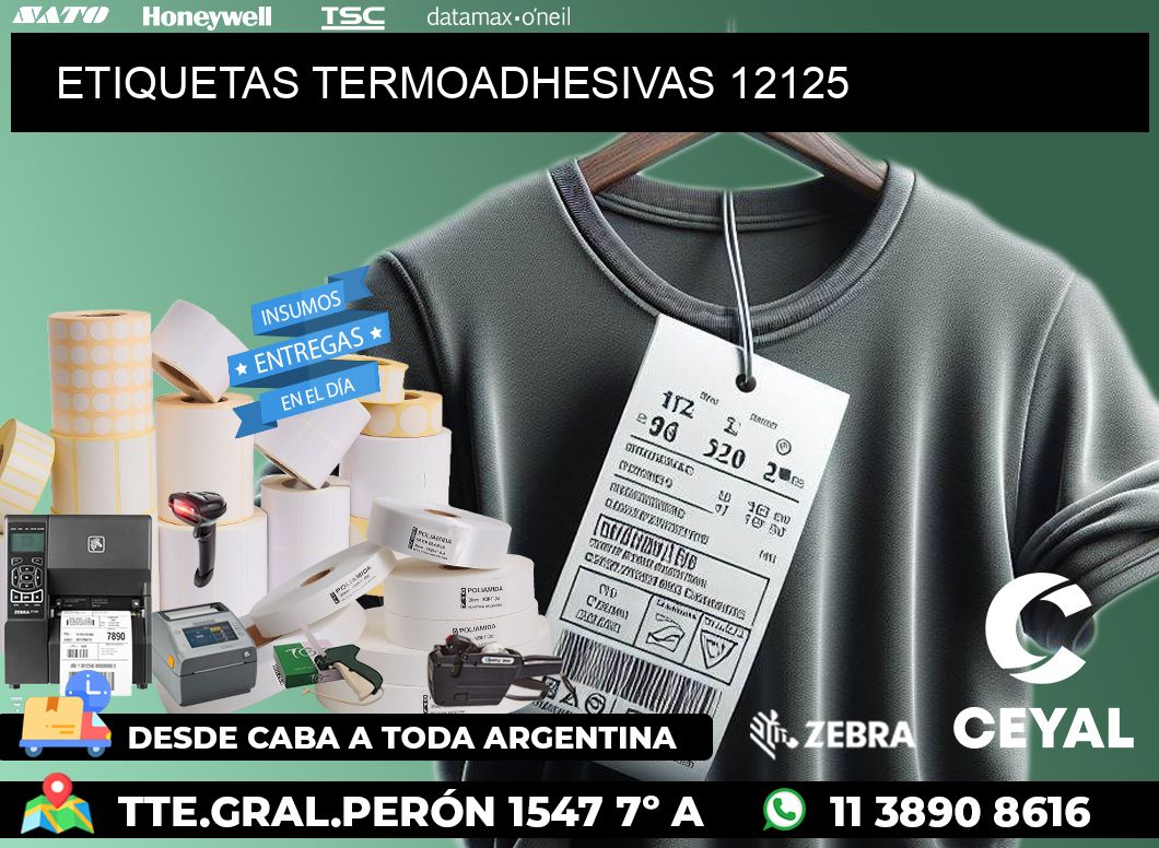 ETIQUETAS TERMOADHESIVAS 12125