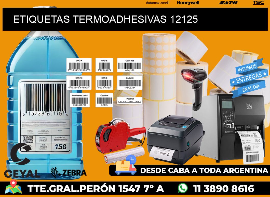 ETIQUETAS TERMOADHESIVAS 12125