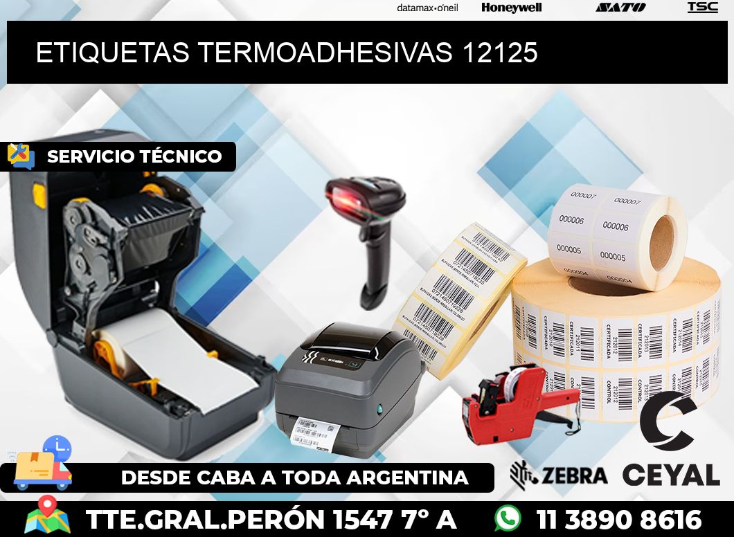 ETIQUETAS TERMOADHESIVAS 12125