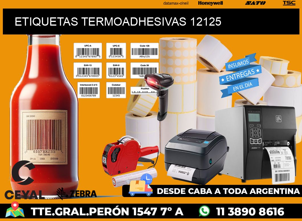 ETIQUETAS TERMOADHESIVAS 12125