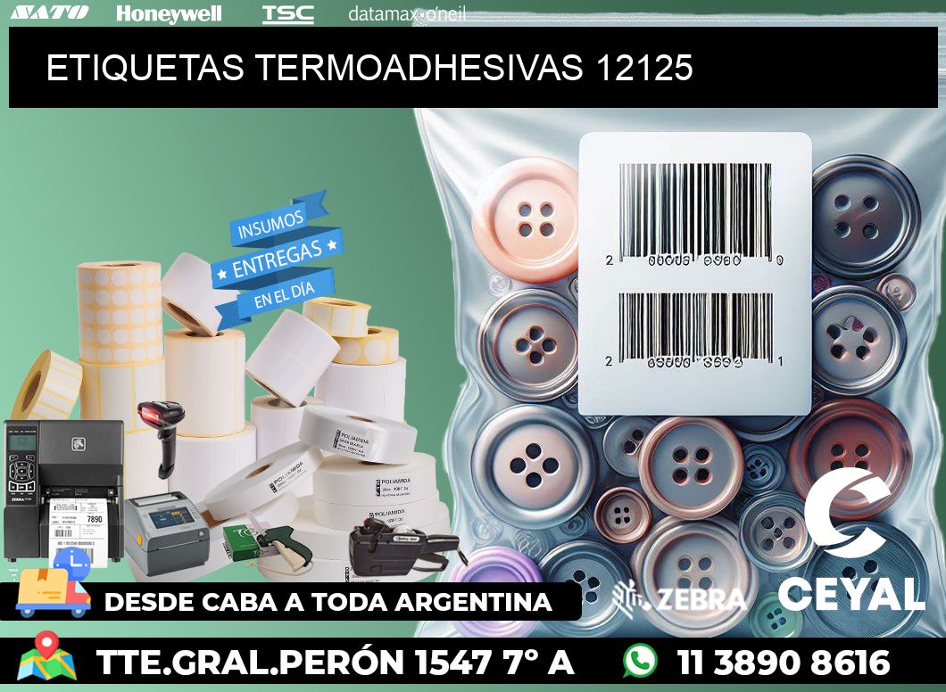 ETIQUETAS TERMOADHESIVAS 12125