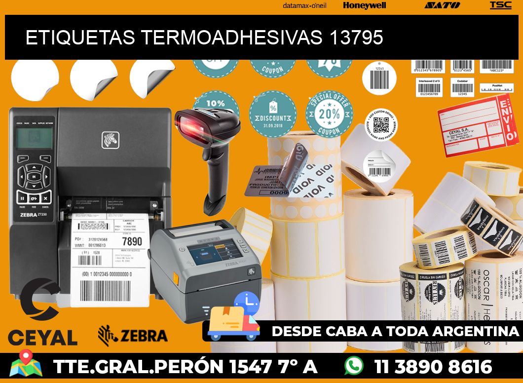 ETIQUETAS TERMOADHESIVAS 13795