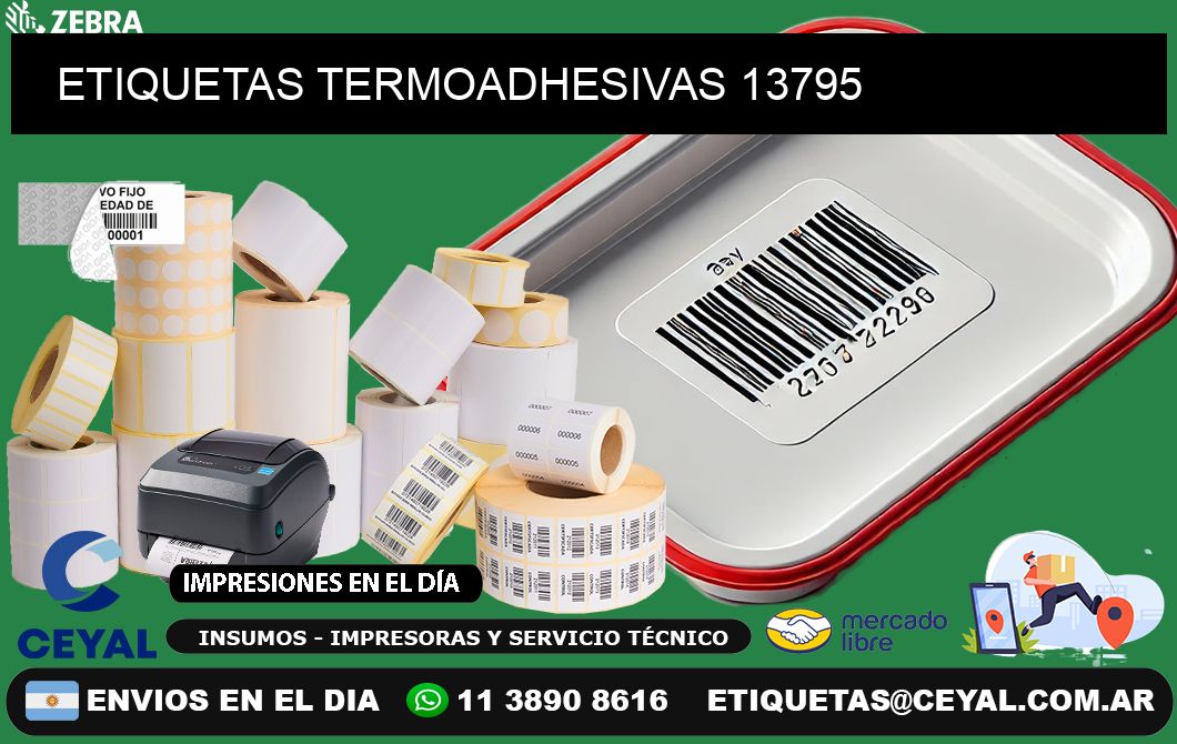 ETIQUETAS TERMOADHESIVAS 13795