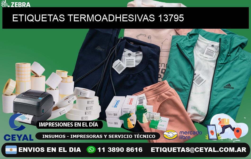 ETIQUETAS TERMOADHESIVAS 13795