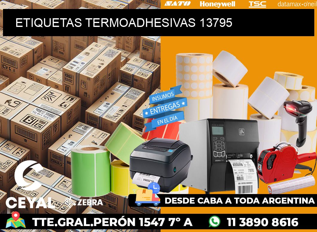 ETIQUETAS TERMOADHESIVAS 13795