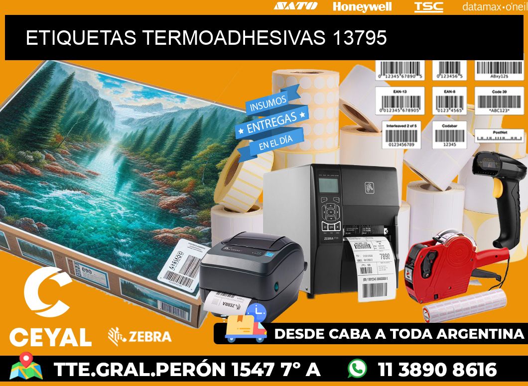 ETIQUETAS TERMOADHESIVAS 13795