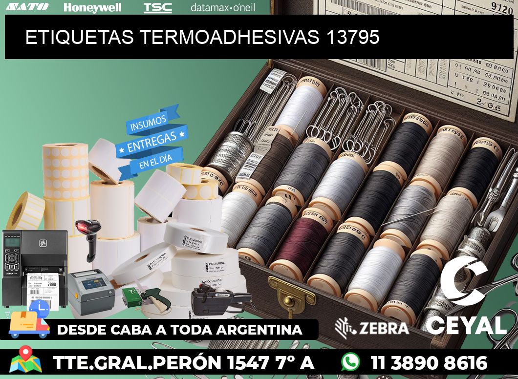 ETIQUETAS TERMOADHESIVAS 13795