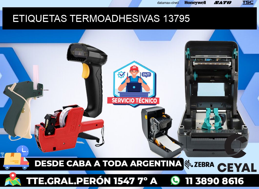 ETIQUETAS TERMOADHESIVAS 13795