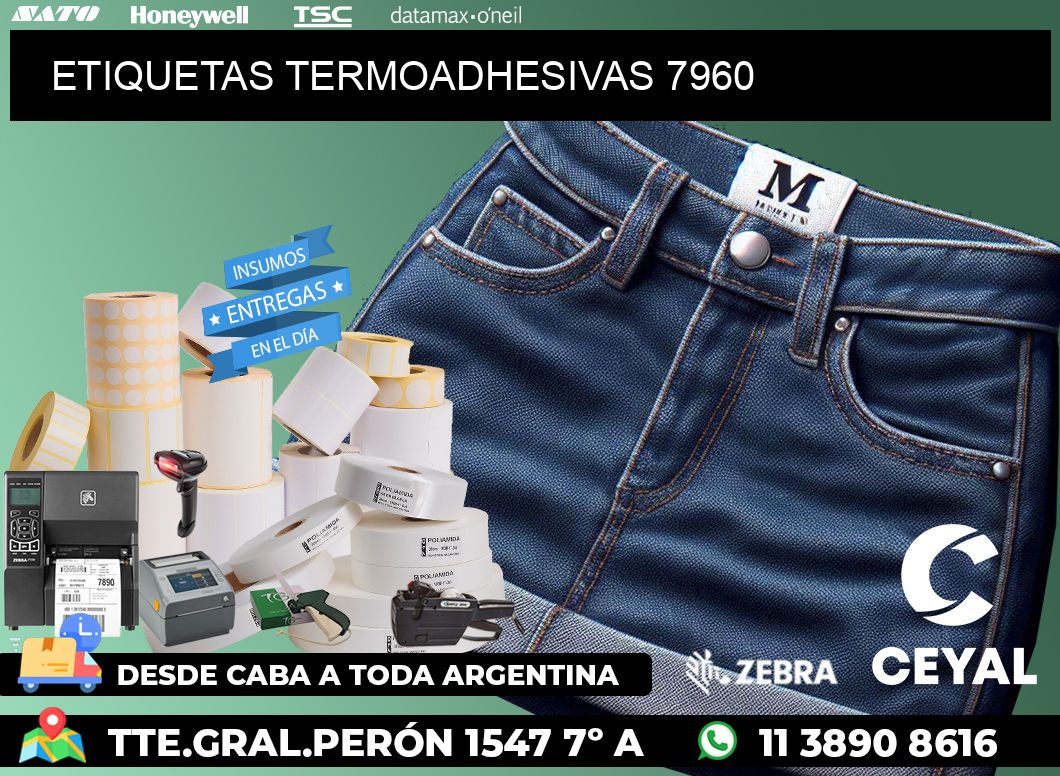 ETIQUETAS TERMOADHESIVAS 7960