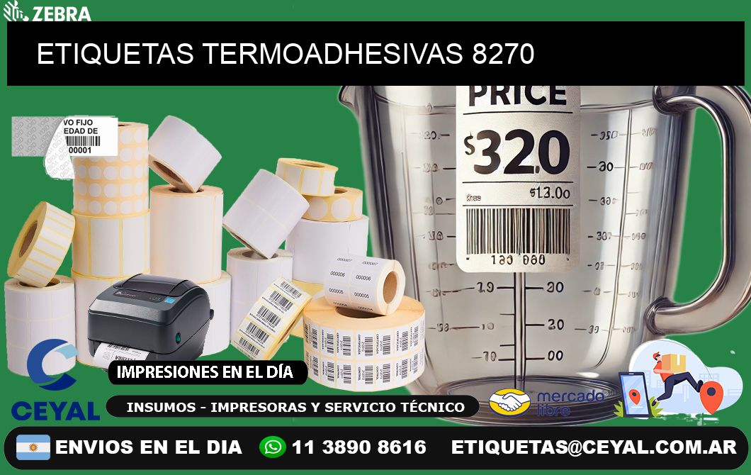 ETIQUETAS TERMOADHESIVAS 8270