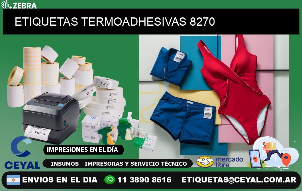 ETIQUETAS TERMOADHESIVAS 8270