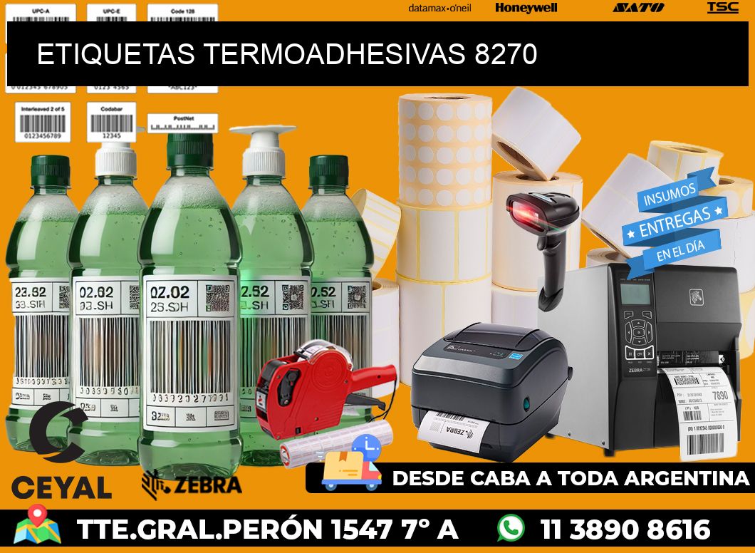 ETIQUETAS TERMOADHESIVAS 8270