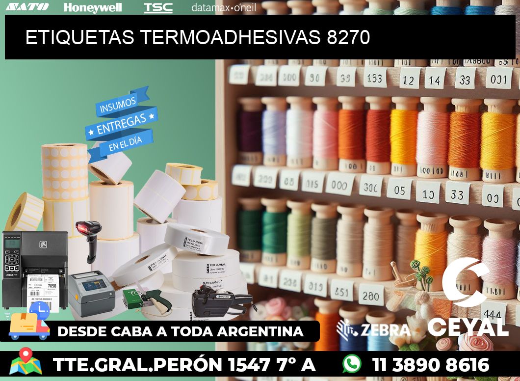 ETIQUETAS TERMOADHESIVAS 8270