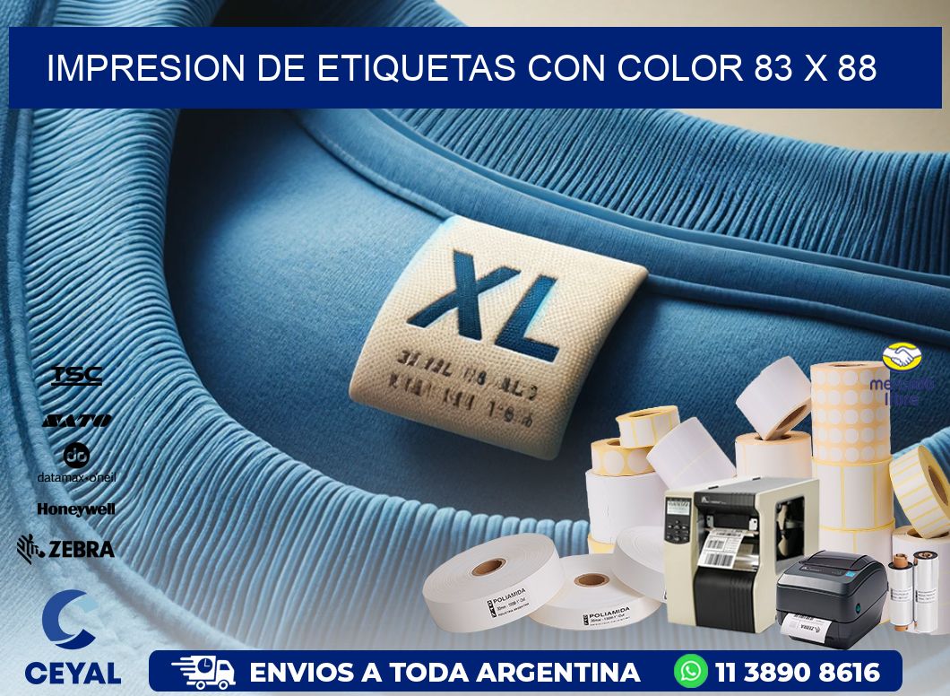 IMPRESION DE ETIQUETAS CON COLOR 83 x 88
