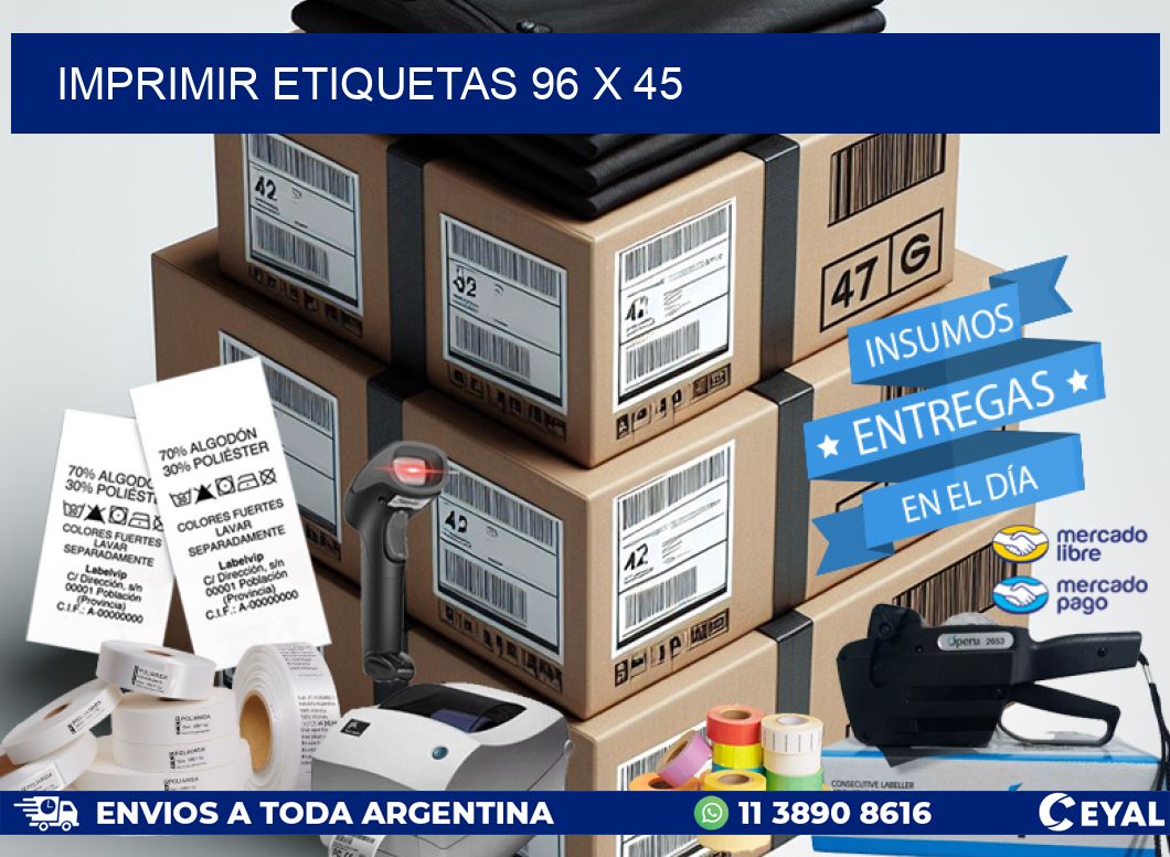 IMPRIMIR ETIQUETAS 96 x 45