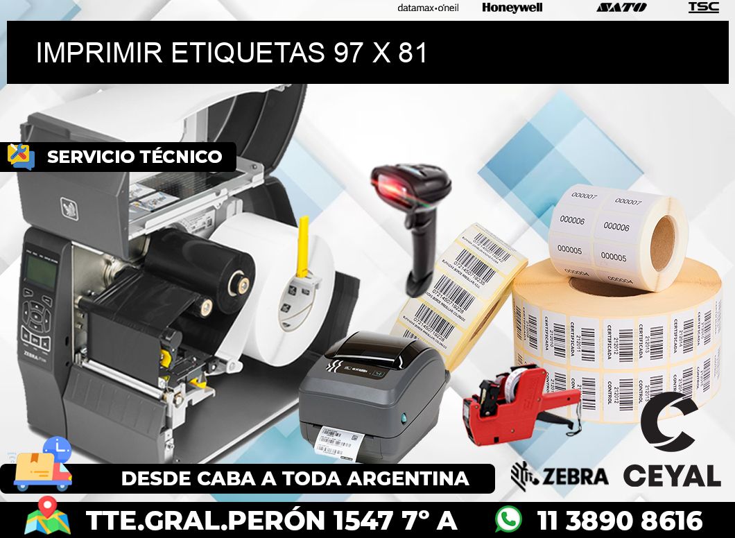 IMPRIMIR ETIQUETAS 97 x 81